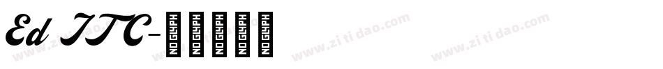 Ed ITC字体转换